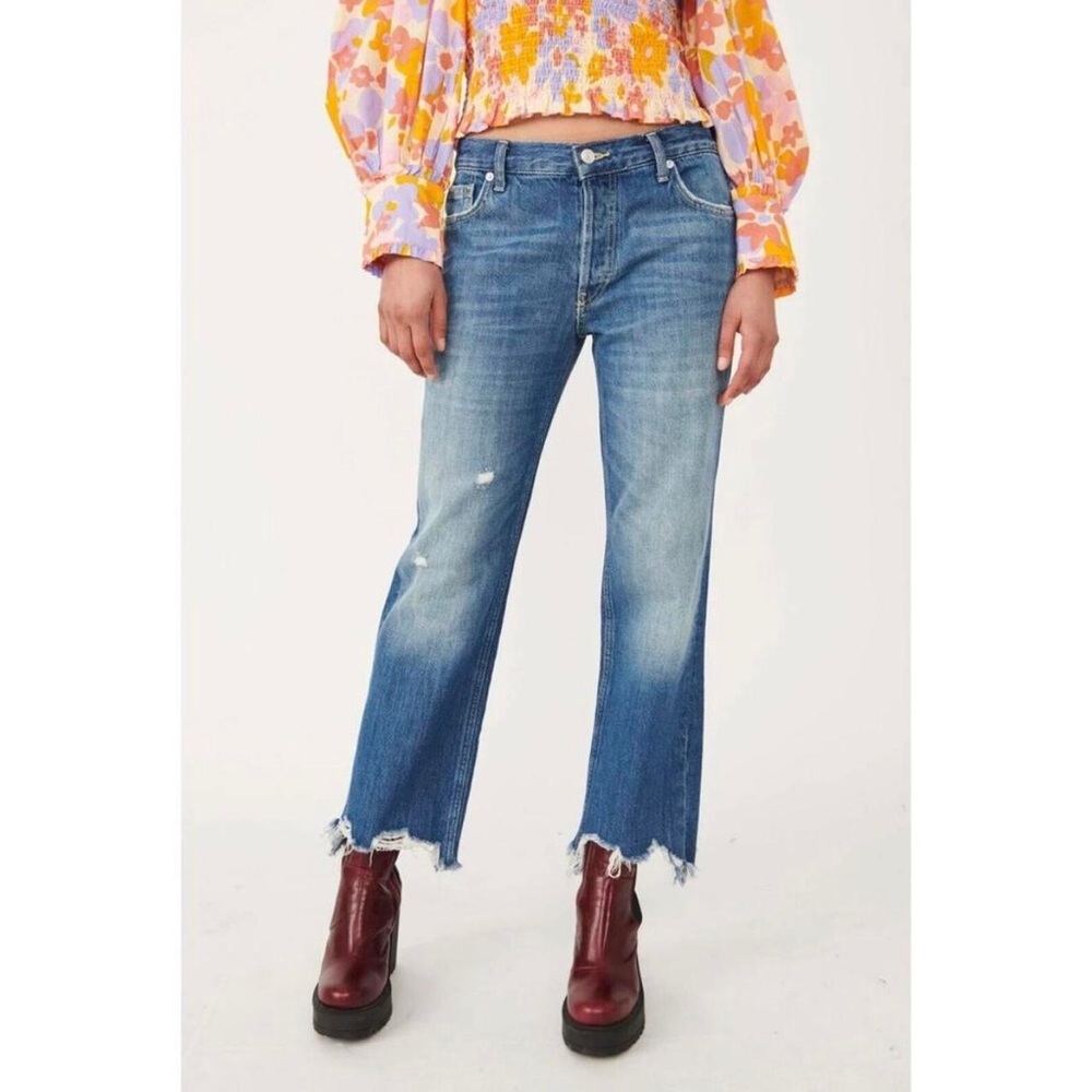 We The Free Maggie Mid-Rise Straight Leg Jeans - size (27)